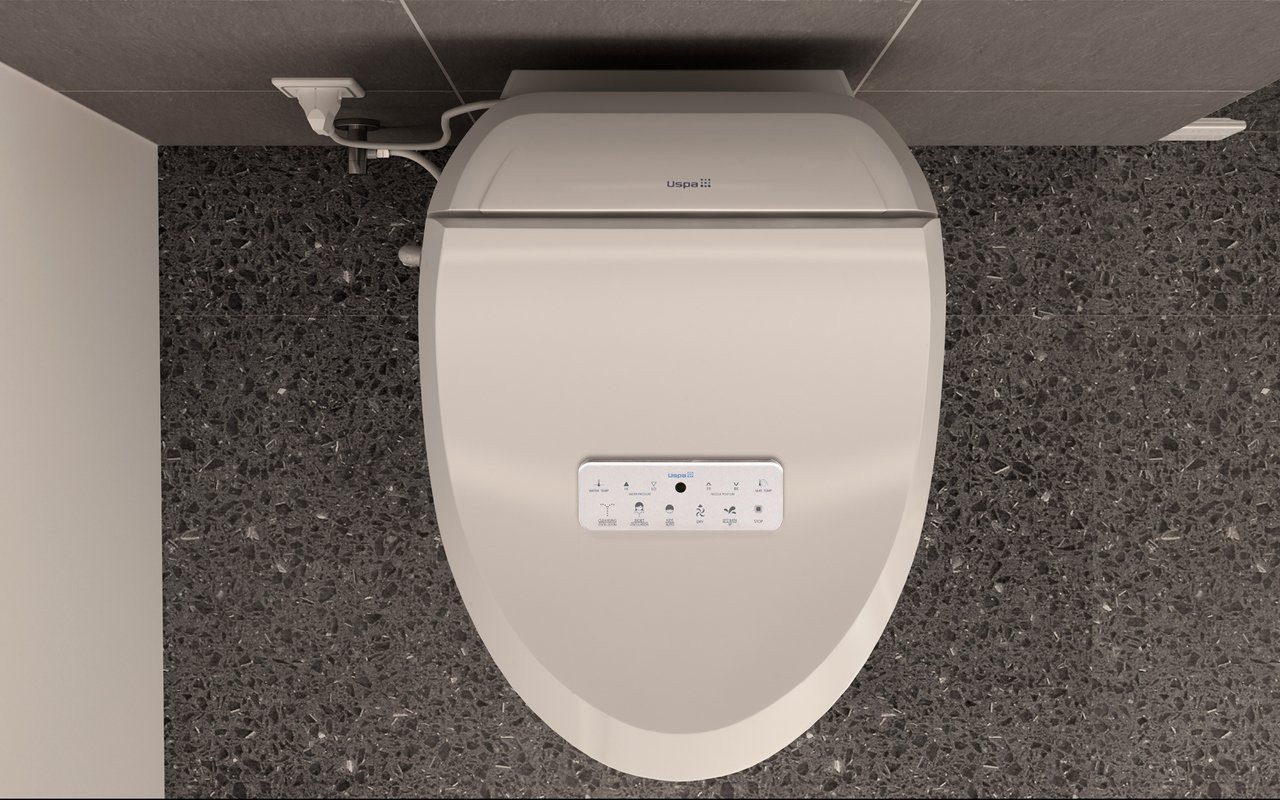 USPA-7035-C Hygienic Electronic Bidet Seat with Remotely Controlled Wash Function picture № 0