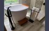 Aquatica True Ofuro Freestanding Stone Japanese Soaking Bathtub 96 0