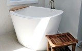 San francisco usa aquatica trueofuro freestanding solid surface bathtub