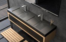 Black Solid Surface Sinks picture № 10