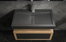 Black Solid Surface Sinks picture № 11